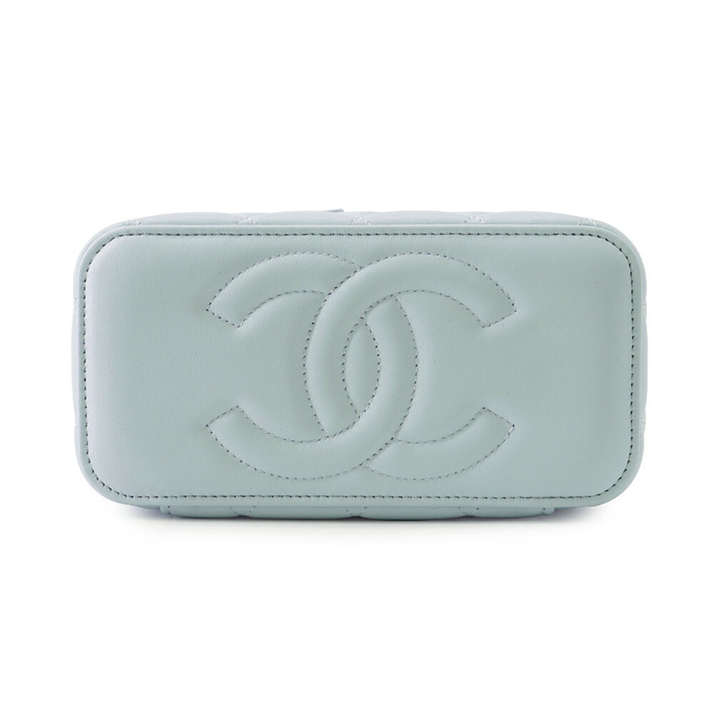 Chanel Chain Shoulder Bag Matelassé Coco Mark Vanity Case Lambskin AP2199 CHA... - Picture 3 of 11